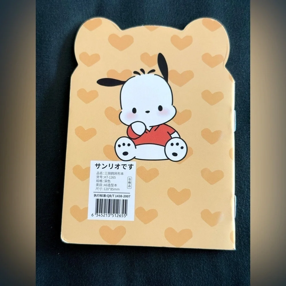 Sanrio Character Small Colorful Notebook- Kuromi, Pochacco, and Cinnamoroll